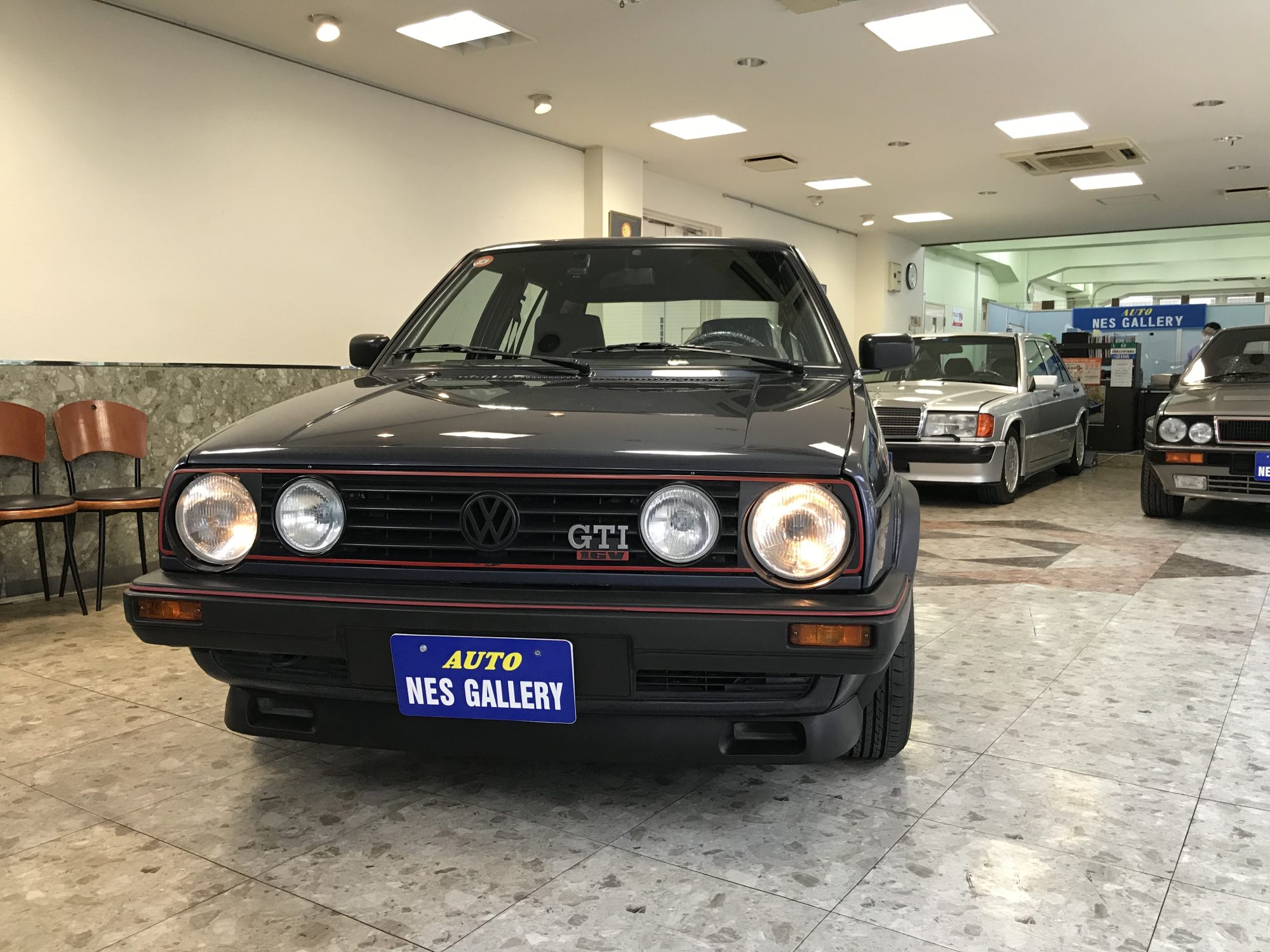 1988年式ゴルフ2GTI 前期スモールバンパー ヘリオスブルーメタリックはゴルフ1、ゴルフ2を新車当時から所有されていました福岡県N様にご納車させていただきました。  | NESオートギャラリー（ネスオートギャラリー）